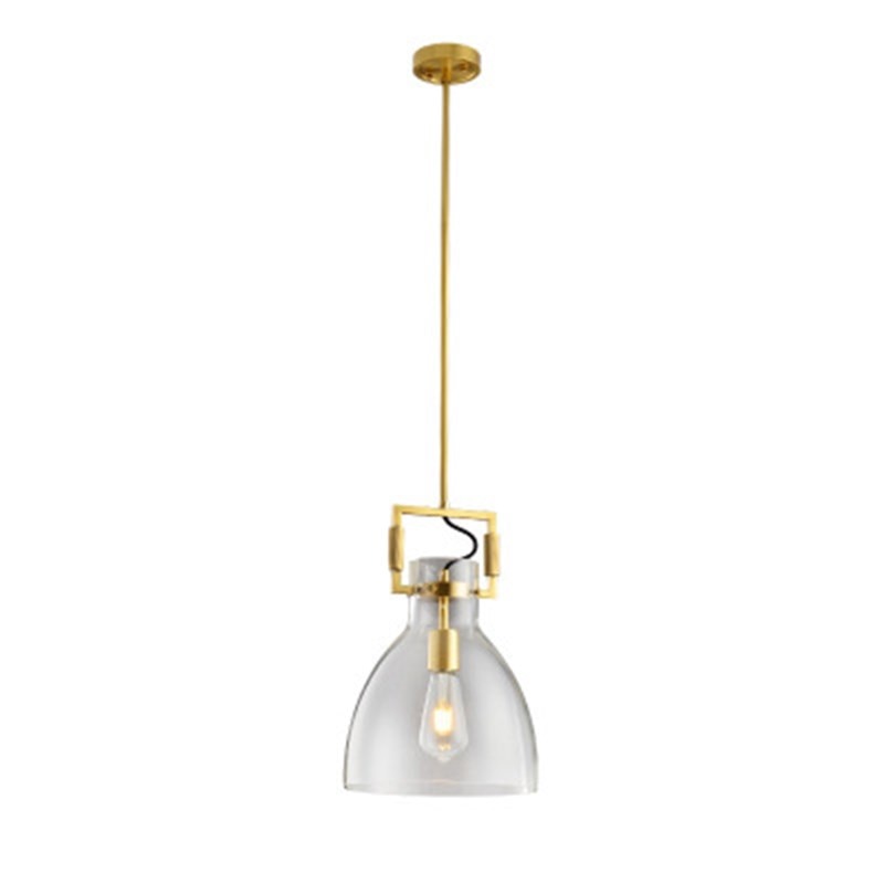 Retro Gold Metal Limited Edison Glass Pendant Light