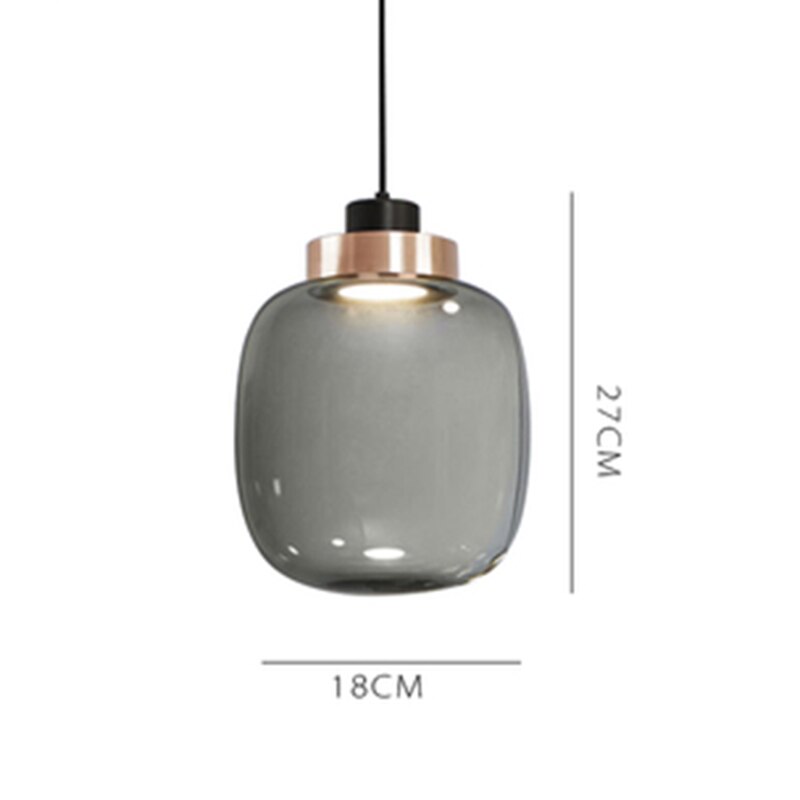 Designer Cylinder Hallow Glass Pendant Light