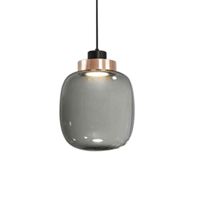 Designer Cylinder Hallow Glass Pendant Light