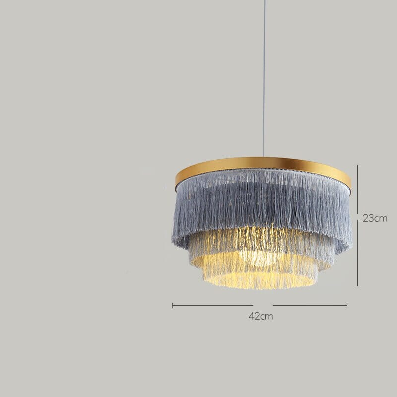 Creative Boho Fringe Round Chandelier Lamp