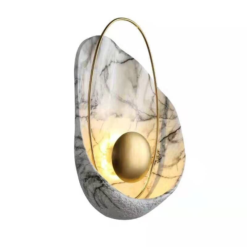 Nordic Luxury Resin Imitation Marble Wall Lamp