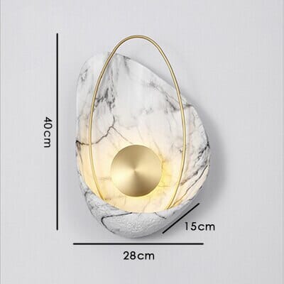 Nordic Luxury Resin Imitation Marble Wall Lamp