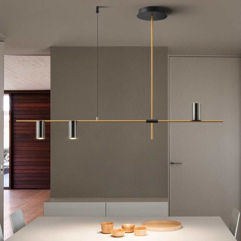 Nordic Counter Long Strip Designer Pendant Lamps