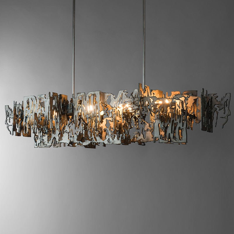 Retro Metal Fragment Art Chandelier Pendant