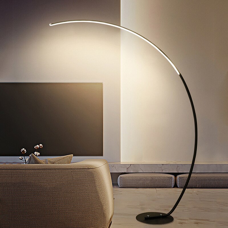 Elevate Your Space with Elegance: Nordic Arc Shape LED Floor Lamp