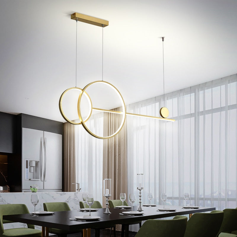 Contemporary Circular LED Ceiling Chandeliers