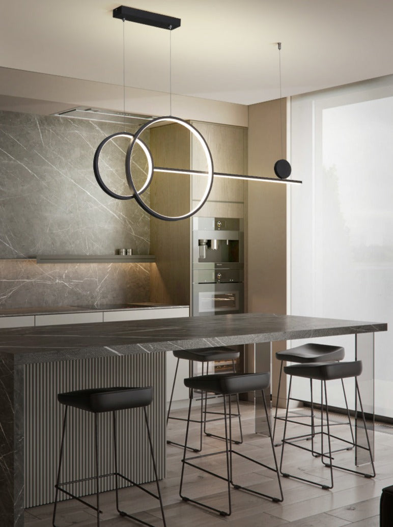 Contemporary Circular LED Ceiling Chandeliers