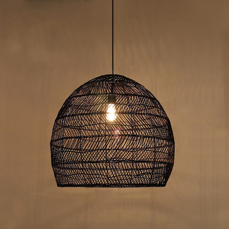 Japanese Serenity Bamboo Shade Pendant Lamp