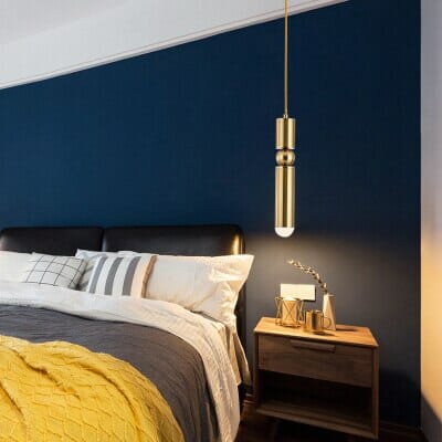 Metal Bullet Droplight Long Tube Pendant Lamp