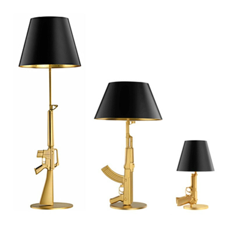 Modern Gold Gun Lamp Design Floor Lamp