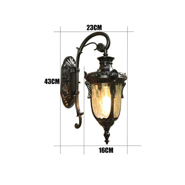 American Style Retro Waterproof Outdoor Wall Lamp