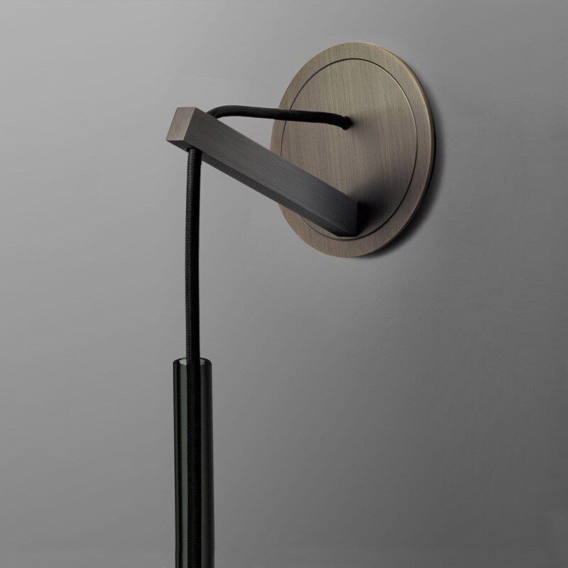 Luxury Tube Smoked Glass Wall Lamp