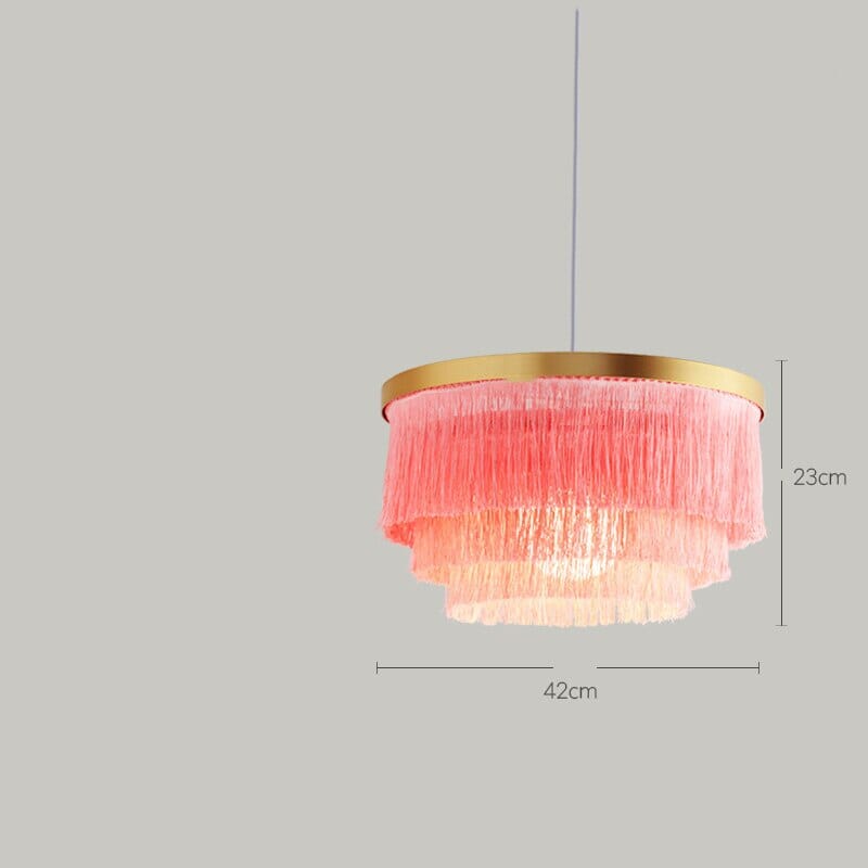 Creative Boho Fringe Round Chandelier Lamp
