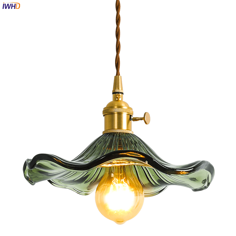 Colorful Glass Copper Edison Pendant Lamp