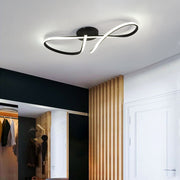 Modern Aluminum LED Strip Ceiling Chandelier Light