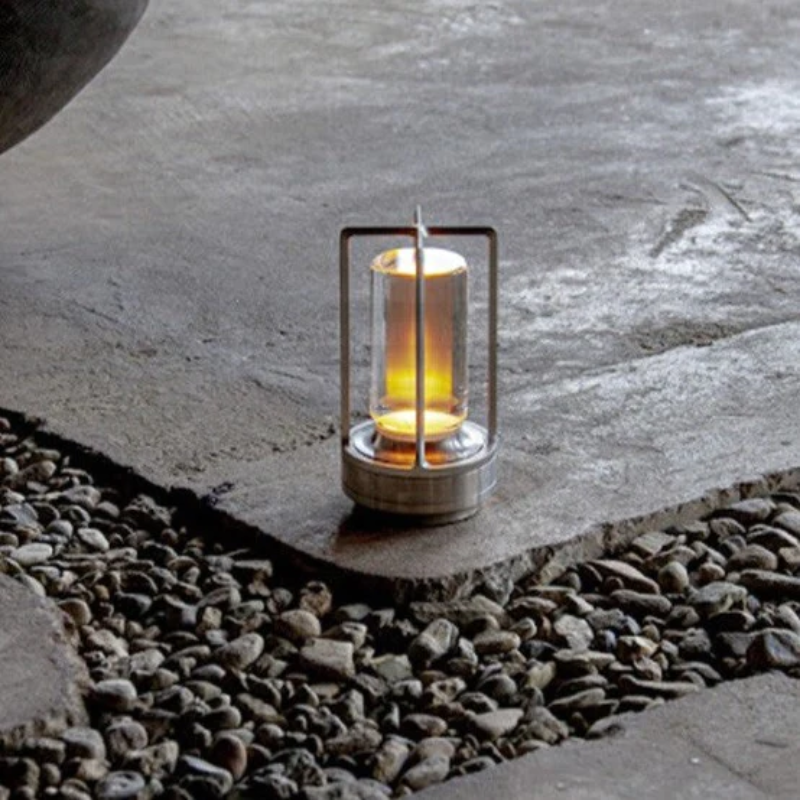 Metallic Cordless Charging Table Lamp