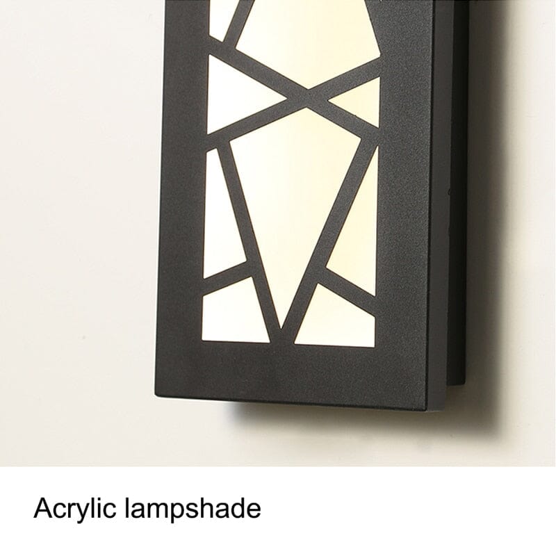 Modern Rectangle Design LED Waterproof Wall Light