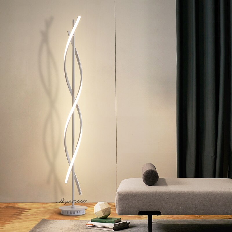 Minimalist Spiral Lamp Stand Light Floor Lamp