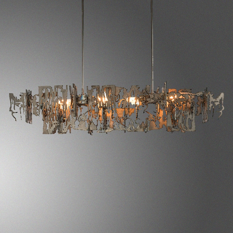 Retro Metal Fragment Art Chandelier Pendant