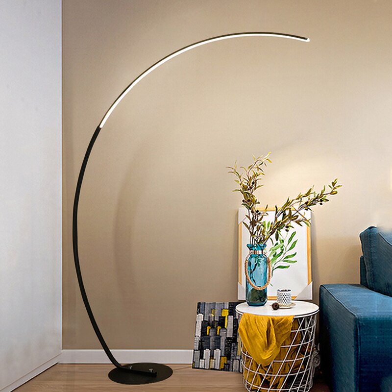 Elevate Your Space with Elegance: Nordic Arc Shape LED Floor Lamp