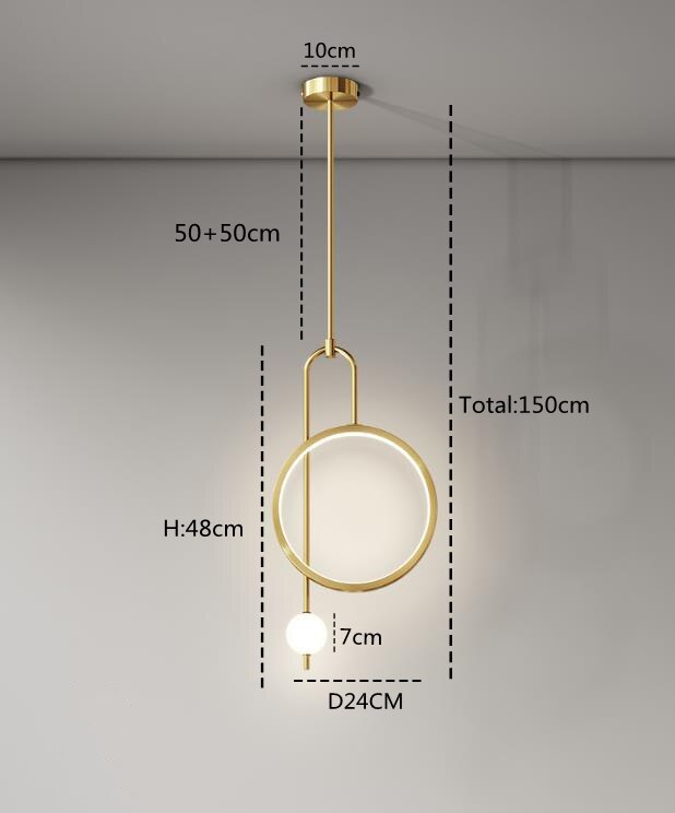 Modern Round Ring LED Pendant Lights