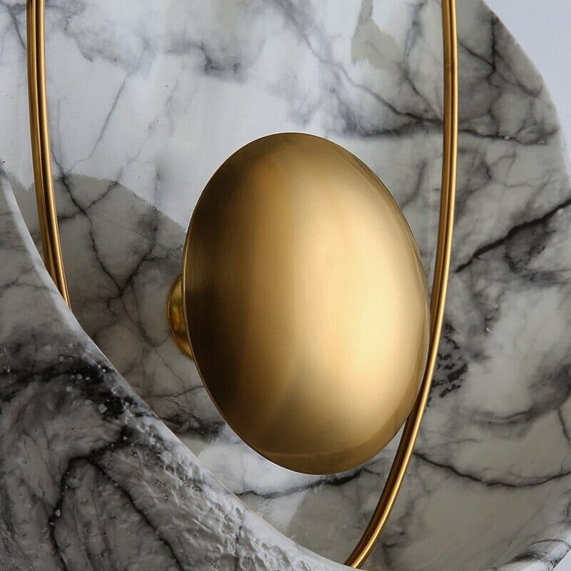 Nordic Luxury Resin Imitation Marble Wall Lamp