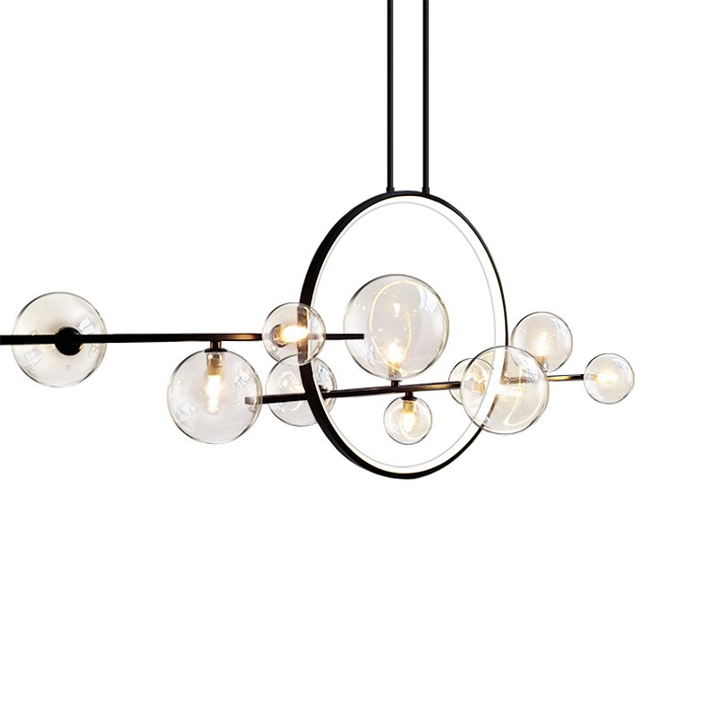 Nordic Modern LED Glass Bubble Chandelier