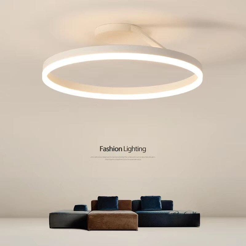 Nordic LED Designer Single Circle Chandelier