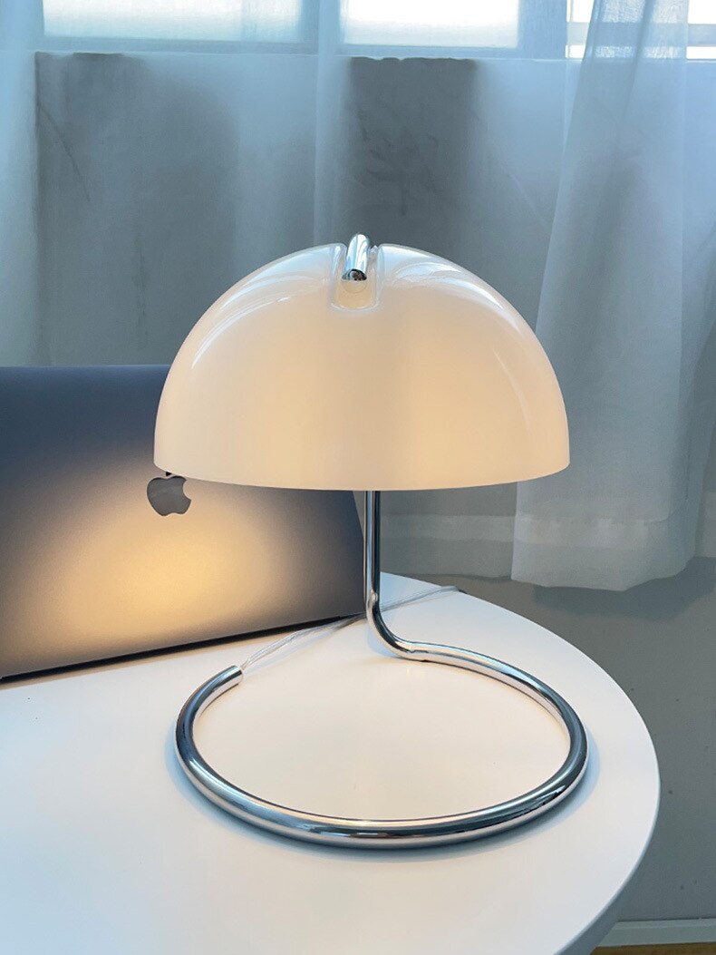 Nordic Metal Glass Shade Table Lamp