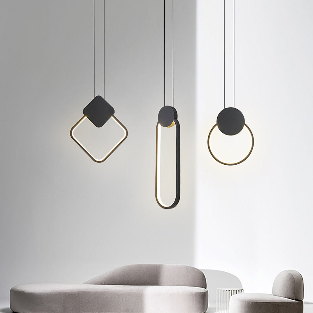 Modern Geometry Design LED Pendant Lights