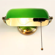 Industrial Vintage Green Banker Wall Lamp
