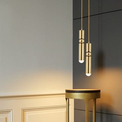 Metal Bullet Droplight Long Tube Pendant Lamp