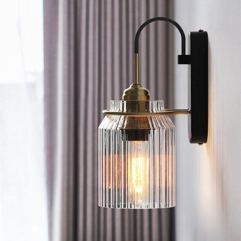 Industrial Style Glass Funnel Wall Lamps