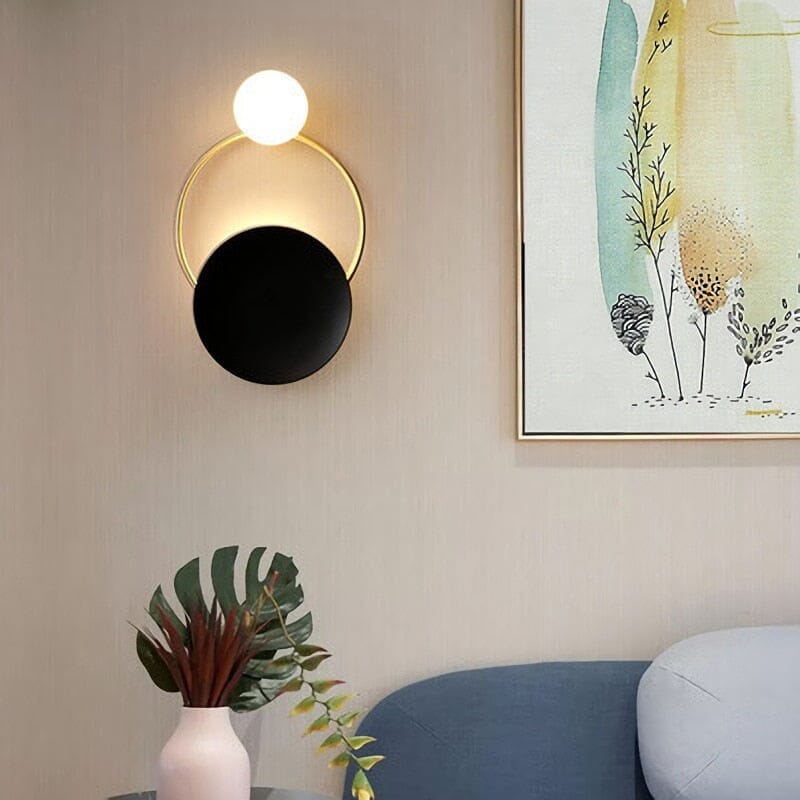 Nordic Modern Ring Golden Wall Sconce