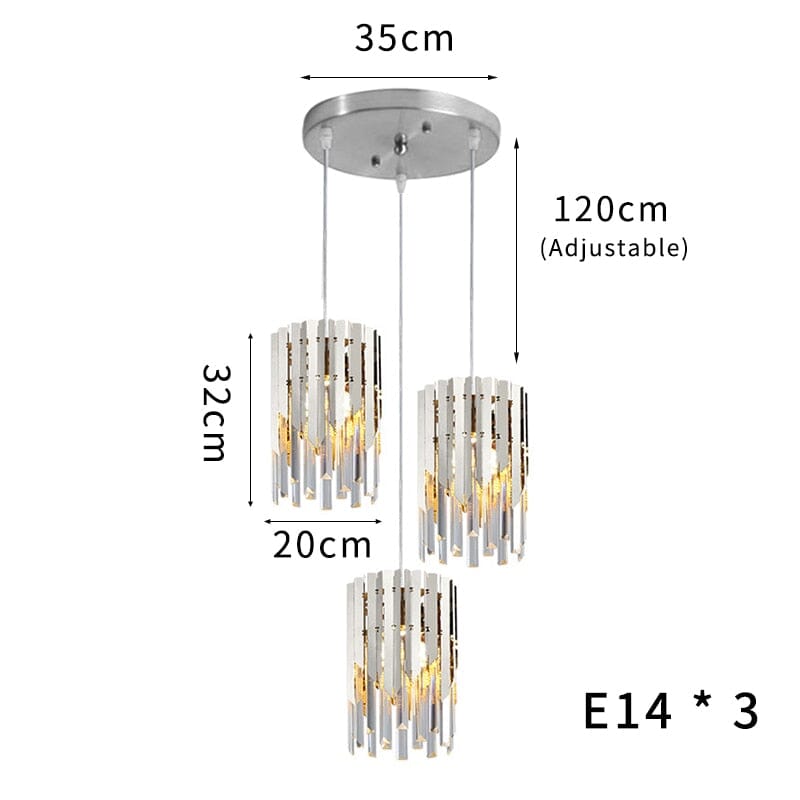 Modern Crystal K9 Round Gold Chandelier