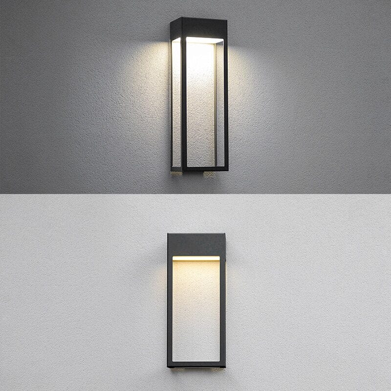 Modern Outdoor Rectangle Designer Garden Wall Lamps