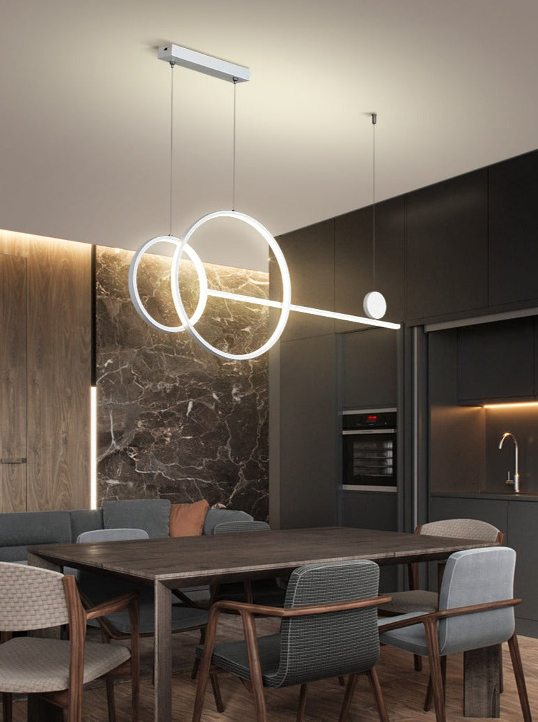 Contemporary Circular LED Ceiling Chandeliers