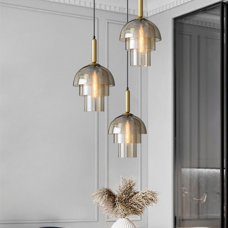 Multilayer Glass Pendant Lights