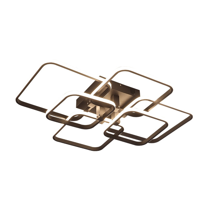 Rectangle Acrylic Aluminum Ceiling Chandeliers