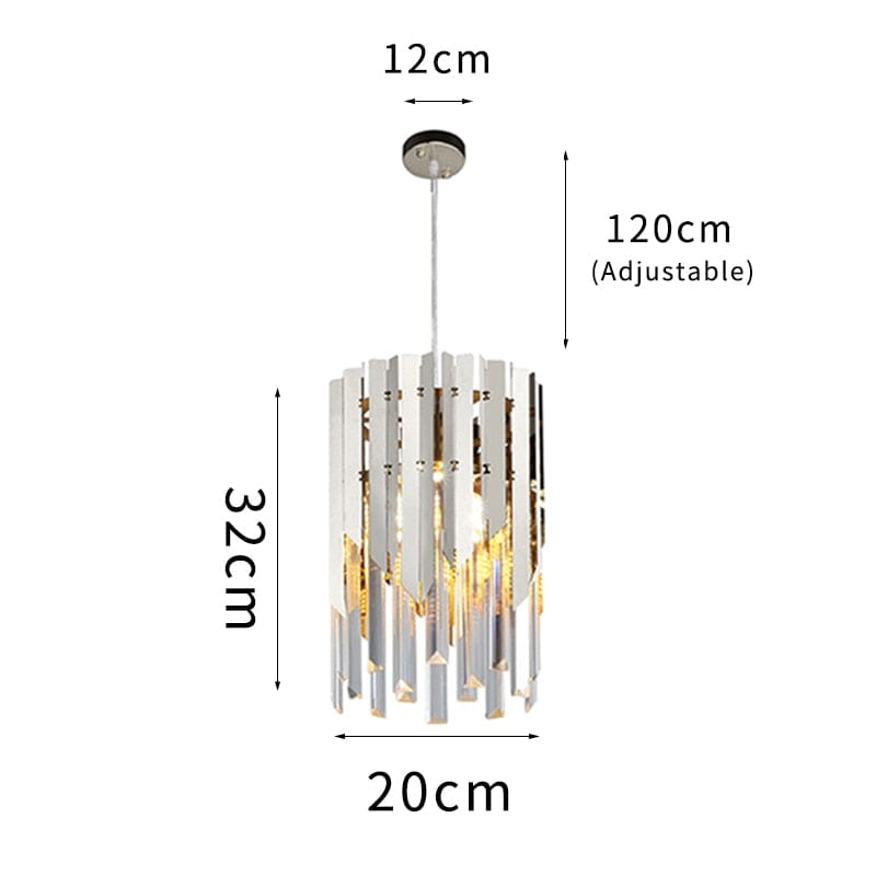 Modern Crystal K9 Round Gold Chandelier