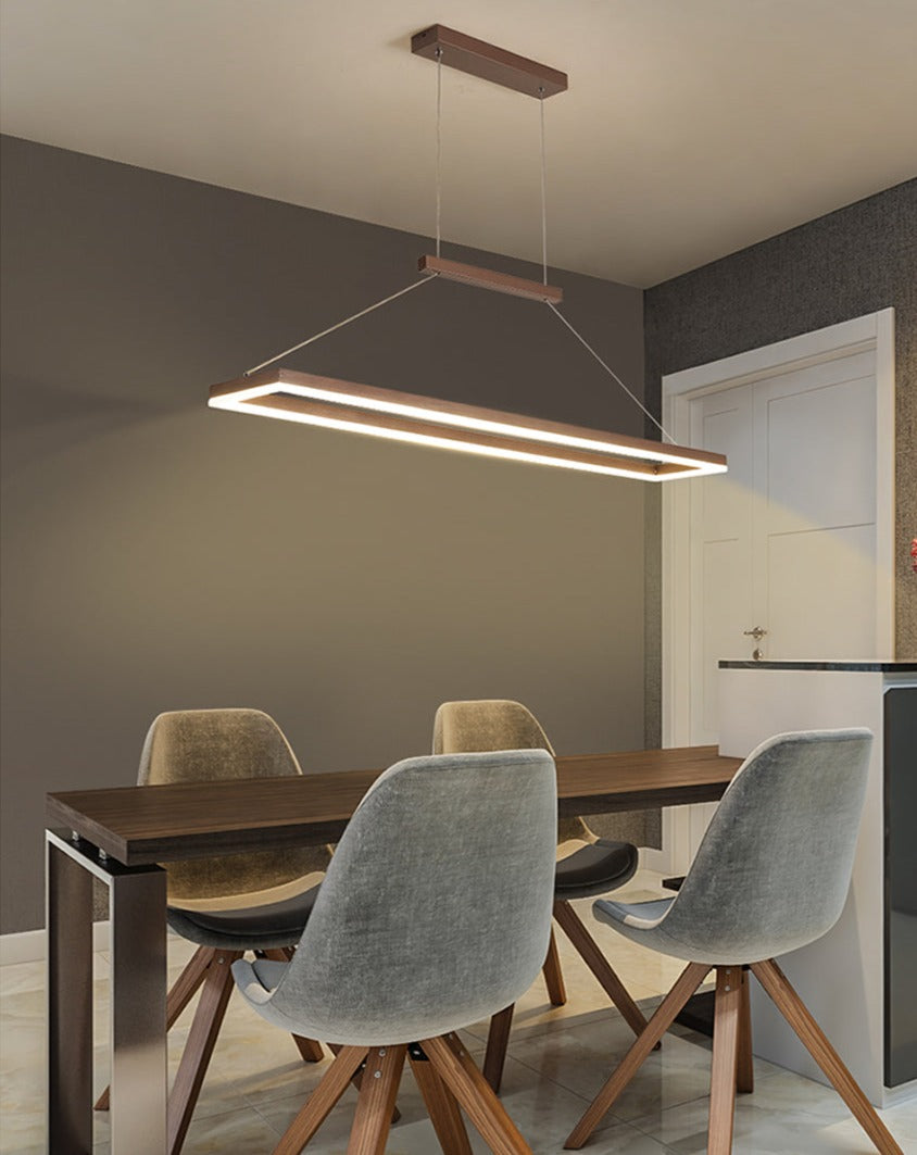 Rectangular Aluminum LED Suspension Chandelier