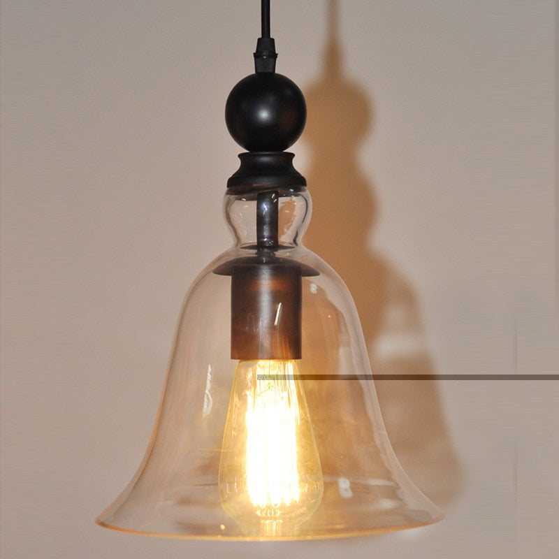 Vintage Creative Glass Bell Pendant Lighting