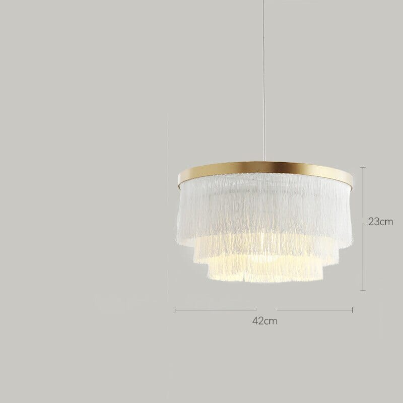 Creative Boho Fringe Round Chandelier Lamp