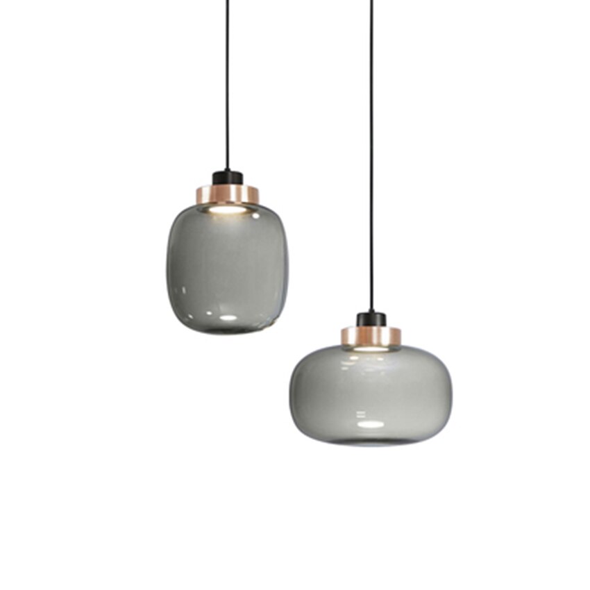 Designer Cylinder Hallow Glass Pendant Light