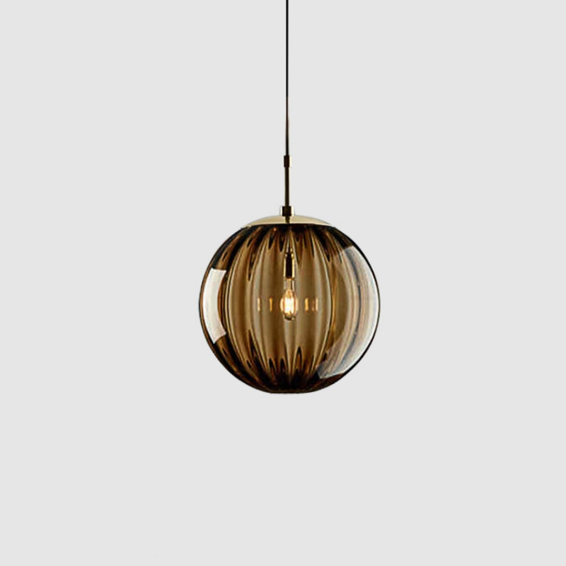 Glass Ball Colored Pendant Light