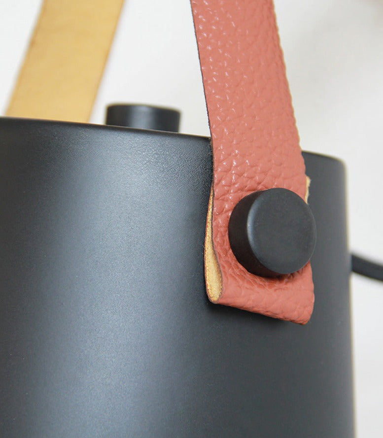 Leather Strap Wood Wall Lamps