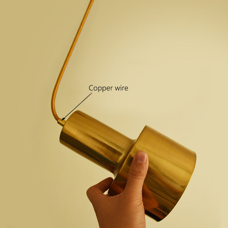 Gleaming Modern Gold Pendant Light