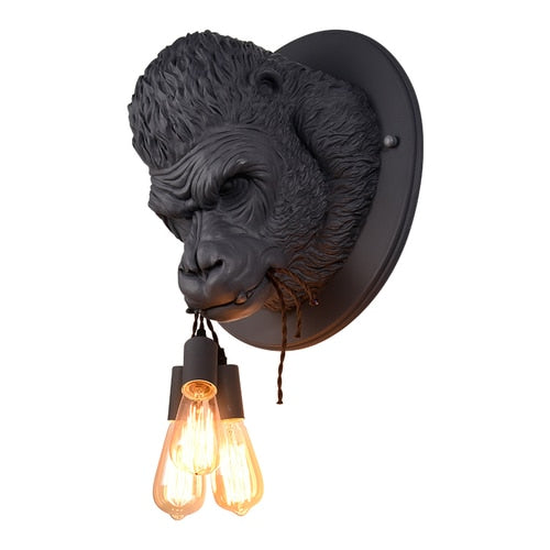 Nordic Resin King Kong Gorilla Wall Lamp