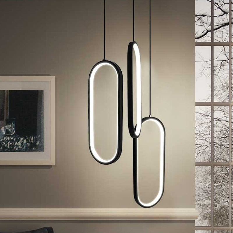 Stylish LED Hooped Pendant Lights