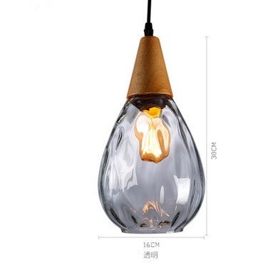 Modern Glass Water Drop Lampshade Pendant lamp